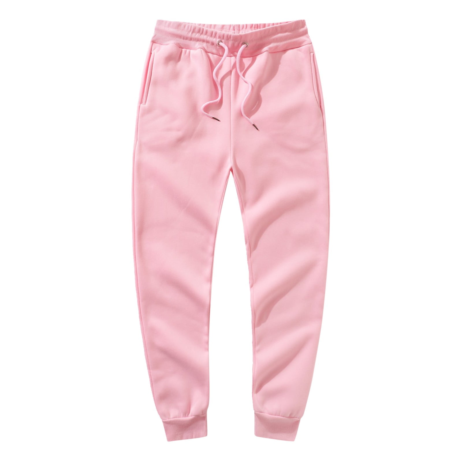 PMUYBHF Womens Sweatpants Tall 34 Inseam Long Womens Daily Home Outdoor  Elastic Waist Side Pockets Trousers Casual Pants Business Casual Pants for  Women Pink 