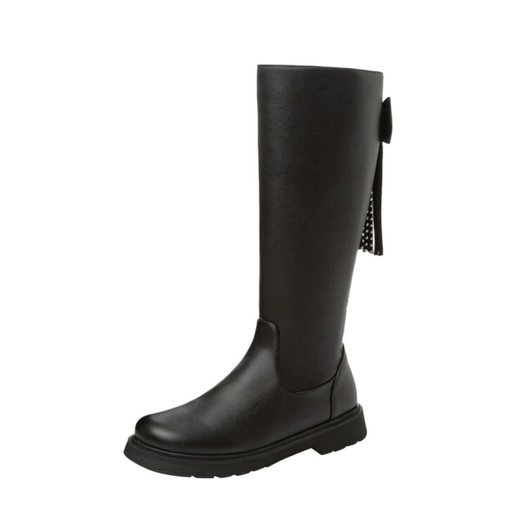 PMUYBHF Cowboy Boots for Women Size 12W Ladies Fashion Solid Color