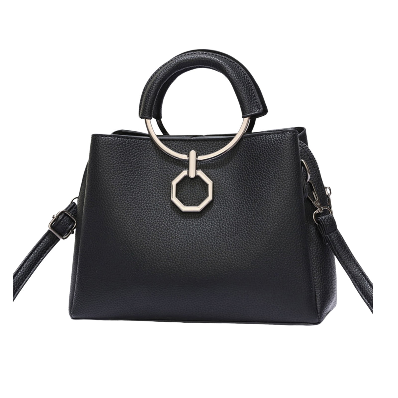PMUYBHF Crossbody Bags for Women Trendy Large Capacity Black Tote Bag for Women School Handbag