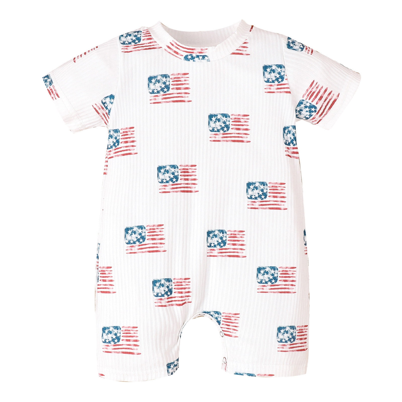 PMUYBHF Deals Toddler Boys Short Sleeve Prints Pullover Romper Jumpsuit for Children Clothes