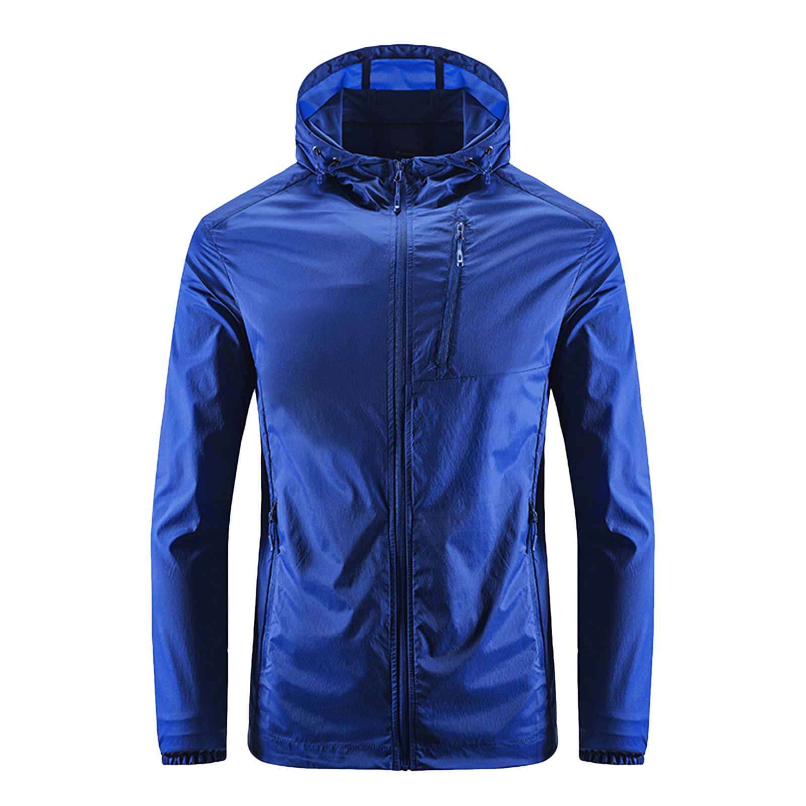 PMUYBHF Denim Jacket Men with Hood Mens Casual Solid Color Outdoor Lapel Multi Pocket Trench Coat Jacket denim jacket men with hood