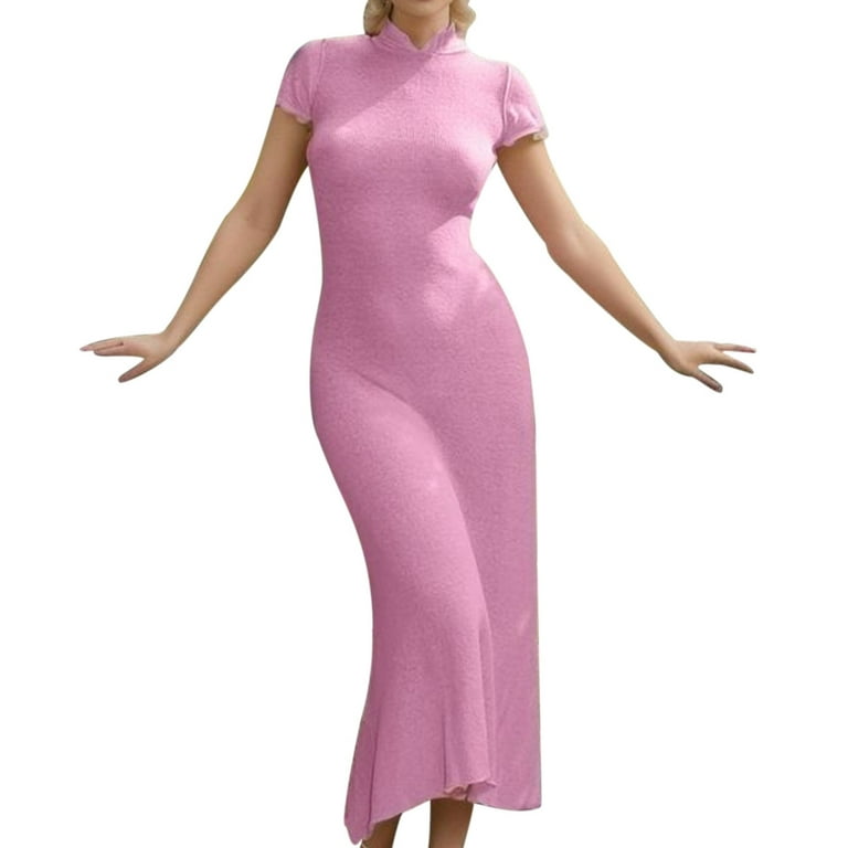 PMUYBHF Dress for Women Long Plus Size Maxi Dresses for Women 4X