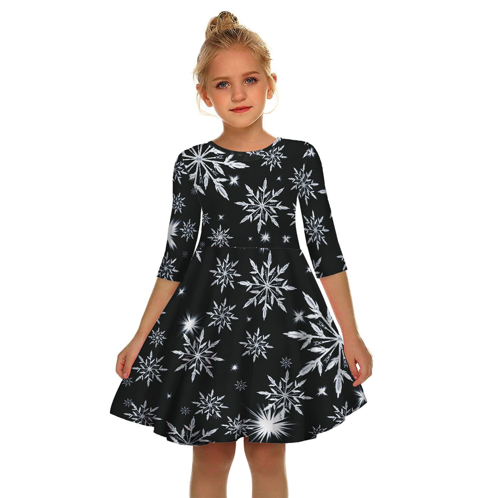 PMUYBHF Girls Christmas Dress Size 10/12 Toddler Baby Kids Girls