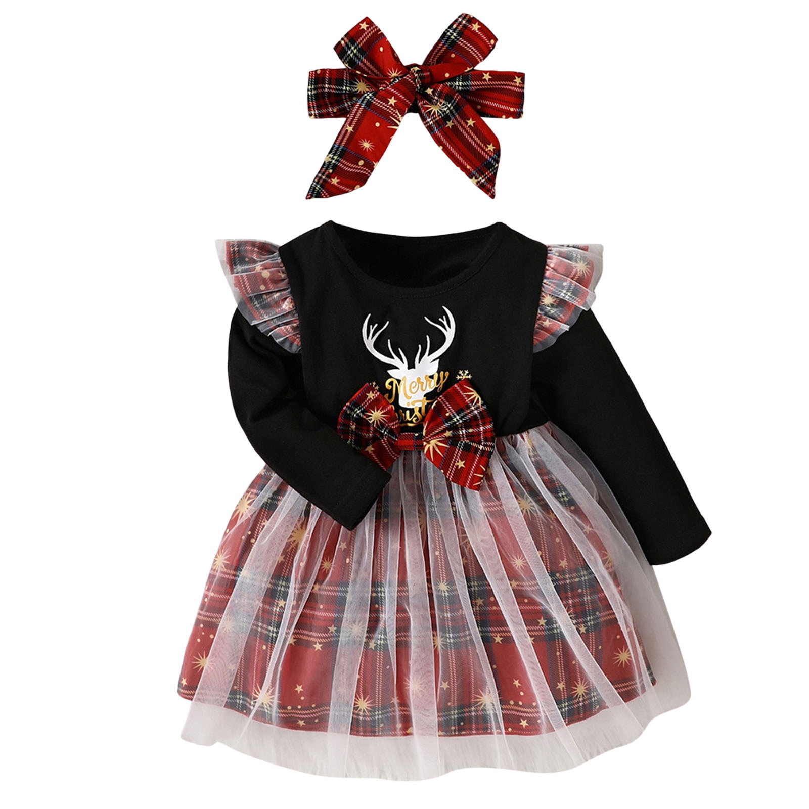 PMUYBHF Girls Christmas Dresses Size 810 Toddler Baby Kids Girls