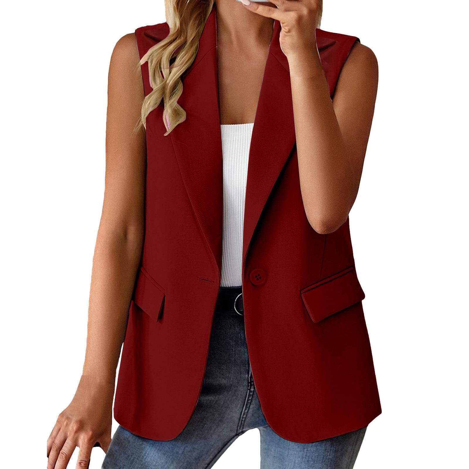 PMUYBHF Workout Sets for Women with Pockets Fashion Casual Wear Cardigan  Button Pants Pocket Women S Sets Business Suits for Women office Suit 90S