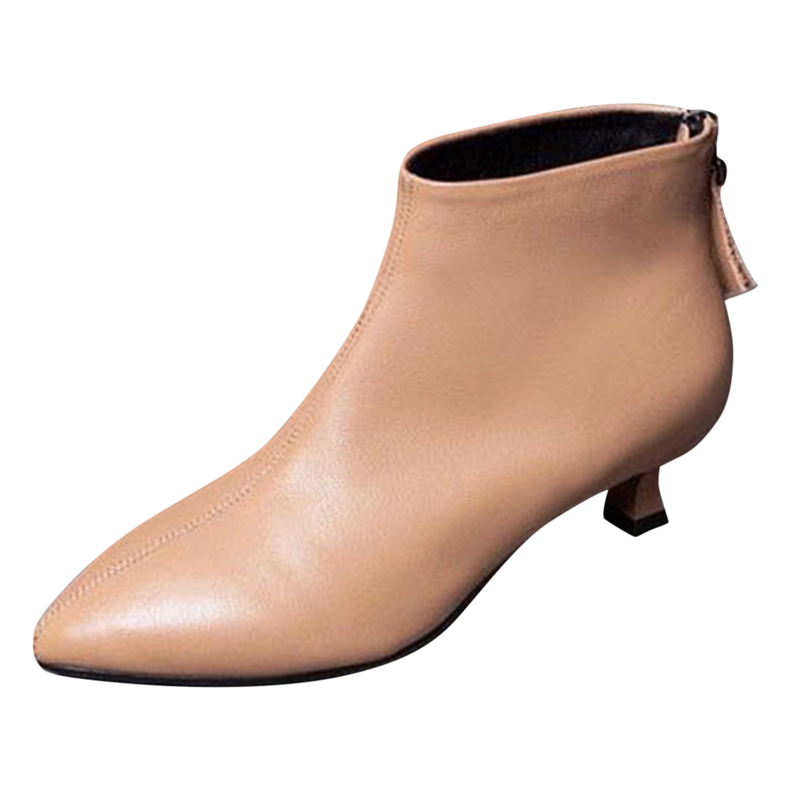 PMUYBHF Knee High Boots Women Brown Women Shoes thermal Short Boots