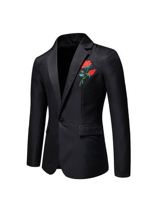 Gubotare Big And Tall Jacket Slim Retro Plaid Buckle Pocket Suit Jacket  Coat (Dark Gray, XXXL)