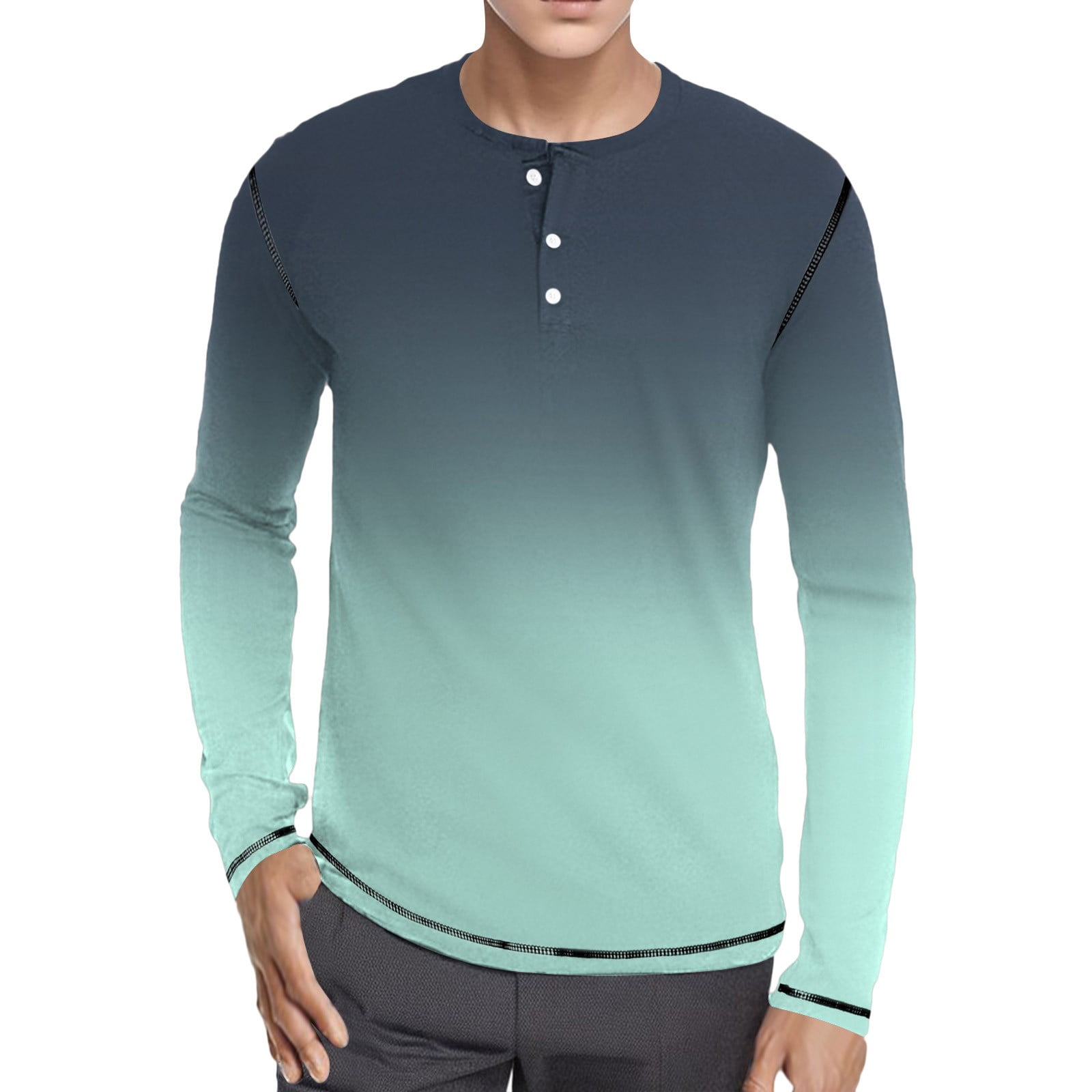 PMUYBHF Male Dark Purple Dress Shirt for Men 4/July Mens Fitness Long