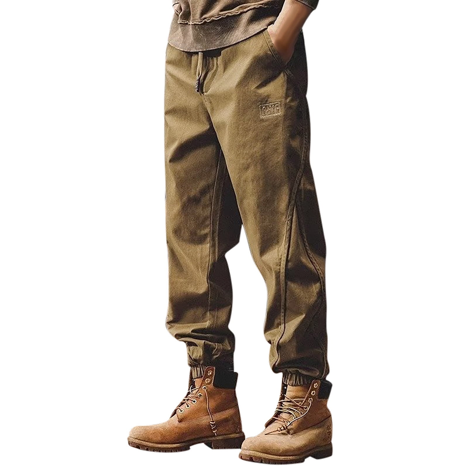 PMUYBHF Male Men's Pants Stretch Fit Mens Fashion Joggers Sports Pants ...