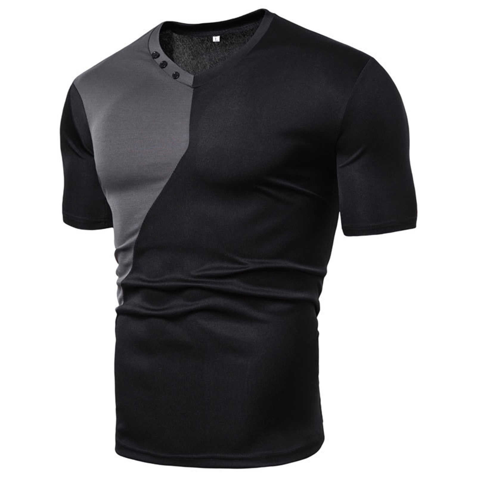 PMUYBHF Male Mens Black Undershirts July 4Th Men's Short Sleeve T Shirt