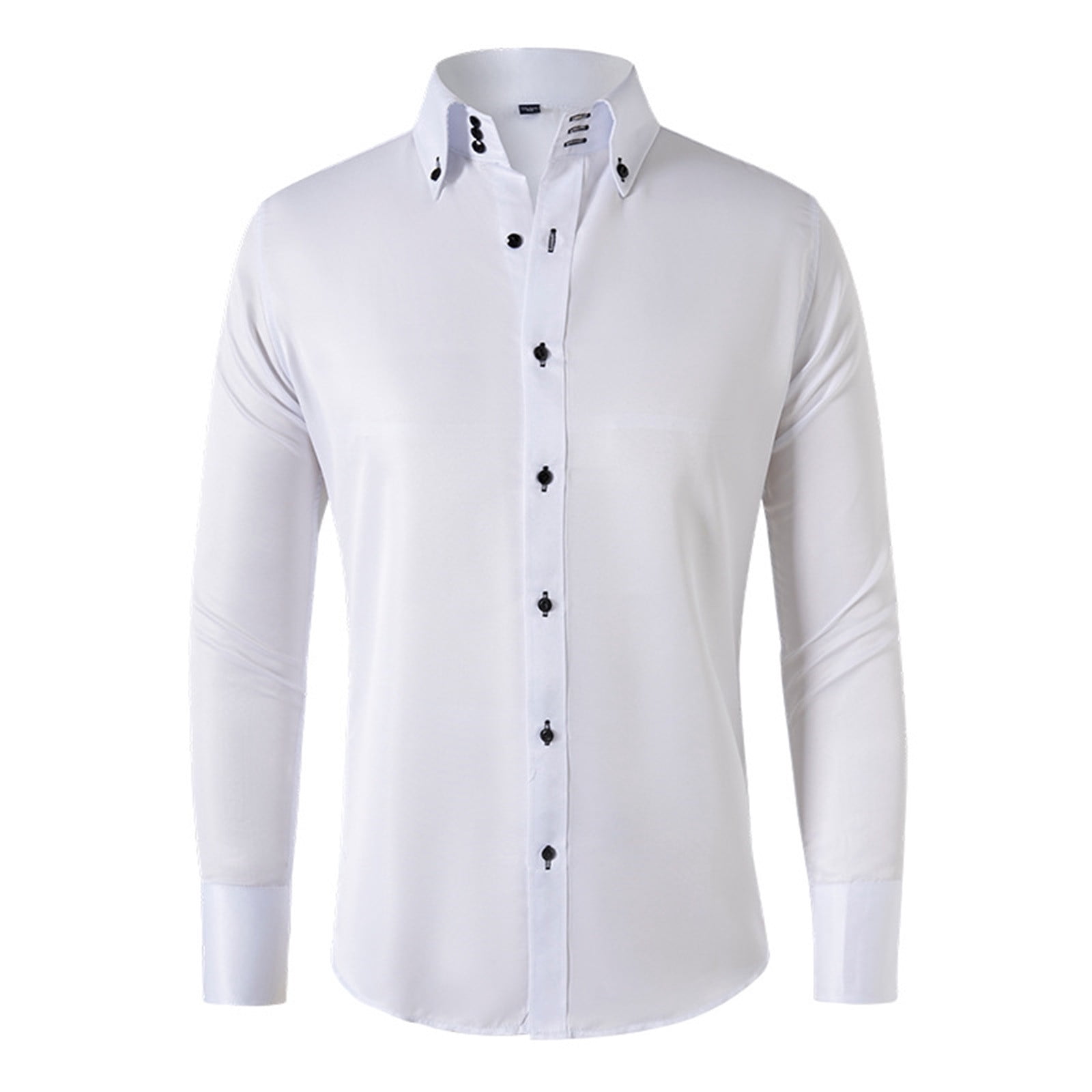Men's Classic Dress Shirt Short Sleeve - Red