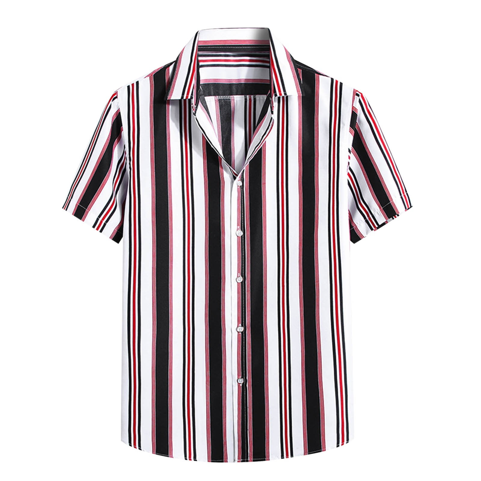 PMUYBHF Male Xxl Dress Shirts for Men July 4Th Male Spring and Summer