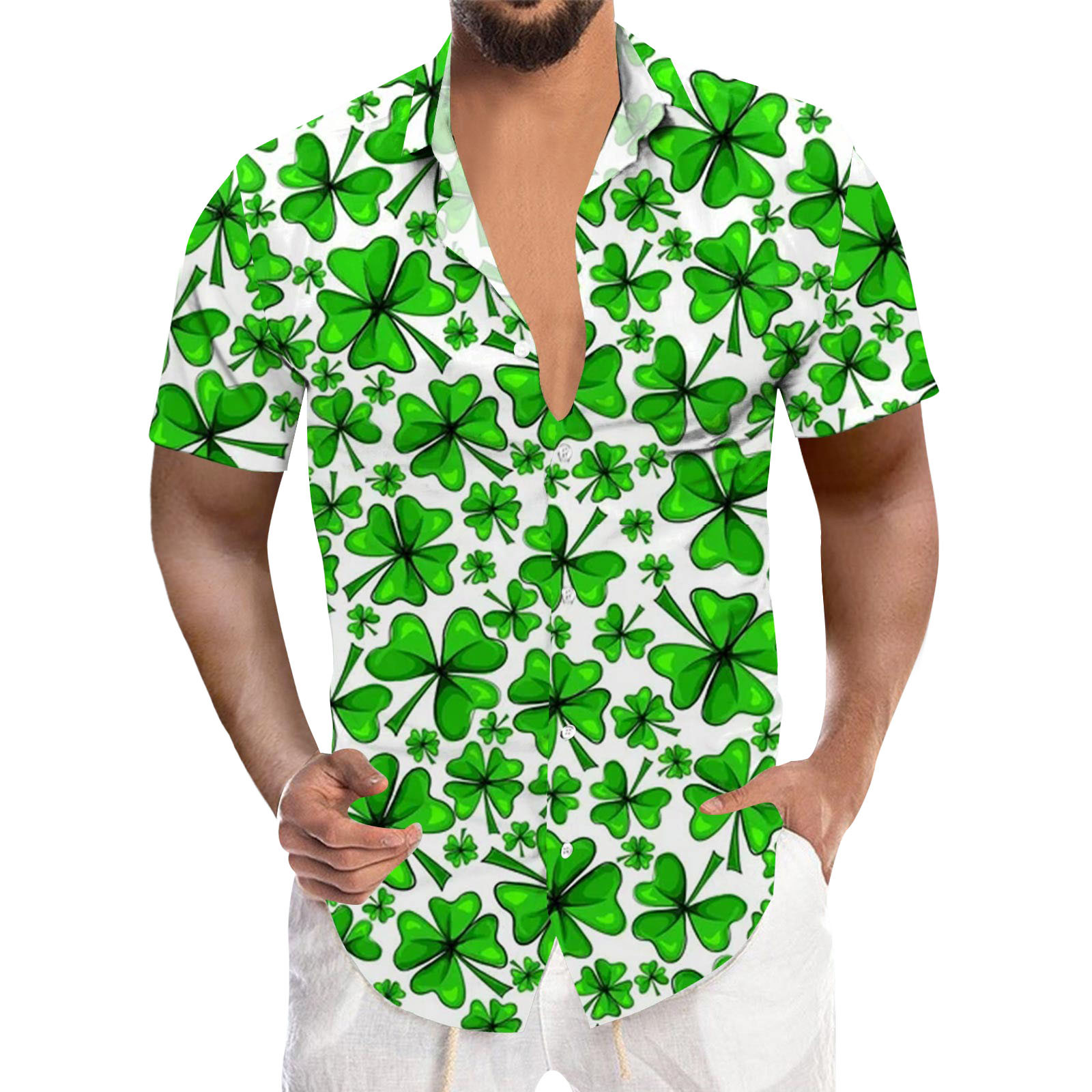 PMUYBHF Male Xxl Summer Wear for Men 4/July Mens St Day Digital 3D