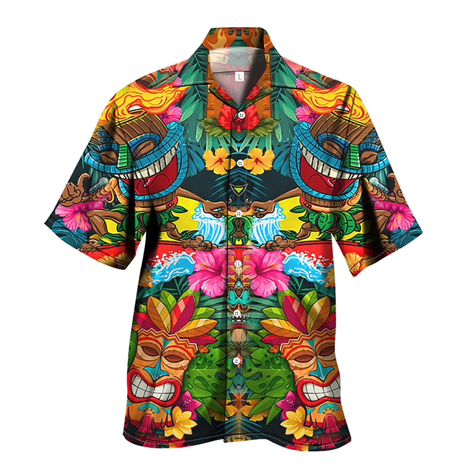 PMUYBHF Male Xxxl Mens Clothing July 4 Men's Summer Vacation Tourism