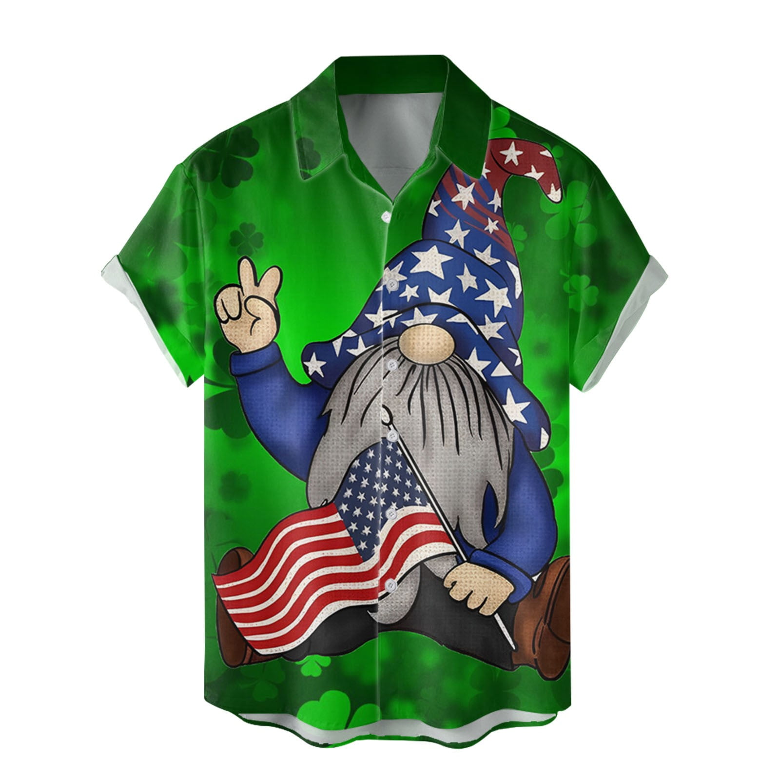 PMUYBHF Male Xxxxl Mens Dress Shirts Big and Tall July 4Th Male Spring