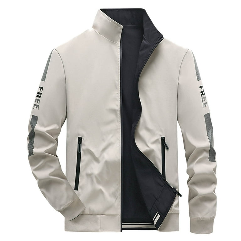Two way zipper jacket mens shop