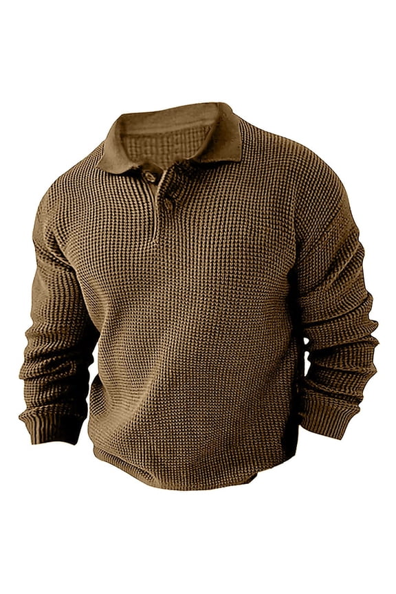 Men's Pullover Sweaters Big and Tall Men's Sweater Pullover Sweater Jumper Ribbed Knit Cropped Knitted Turndown Contemporary Daily Wea 3/4 Zip Pullover Mens 3Xl