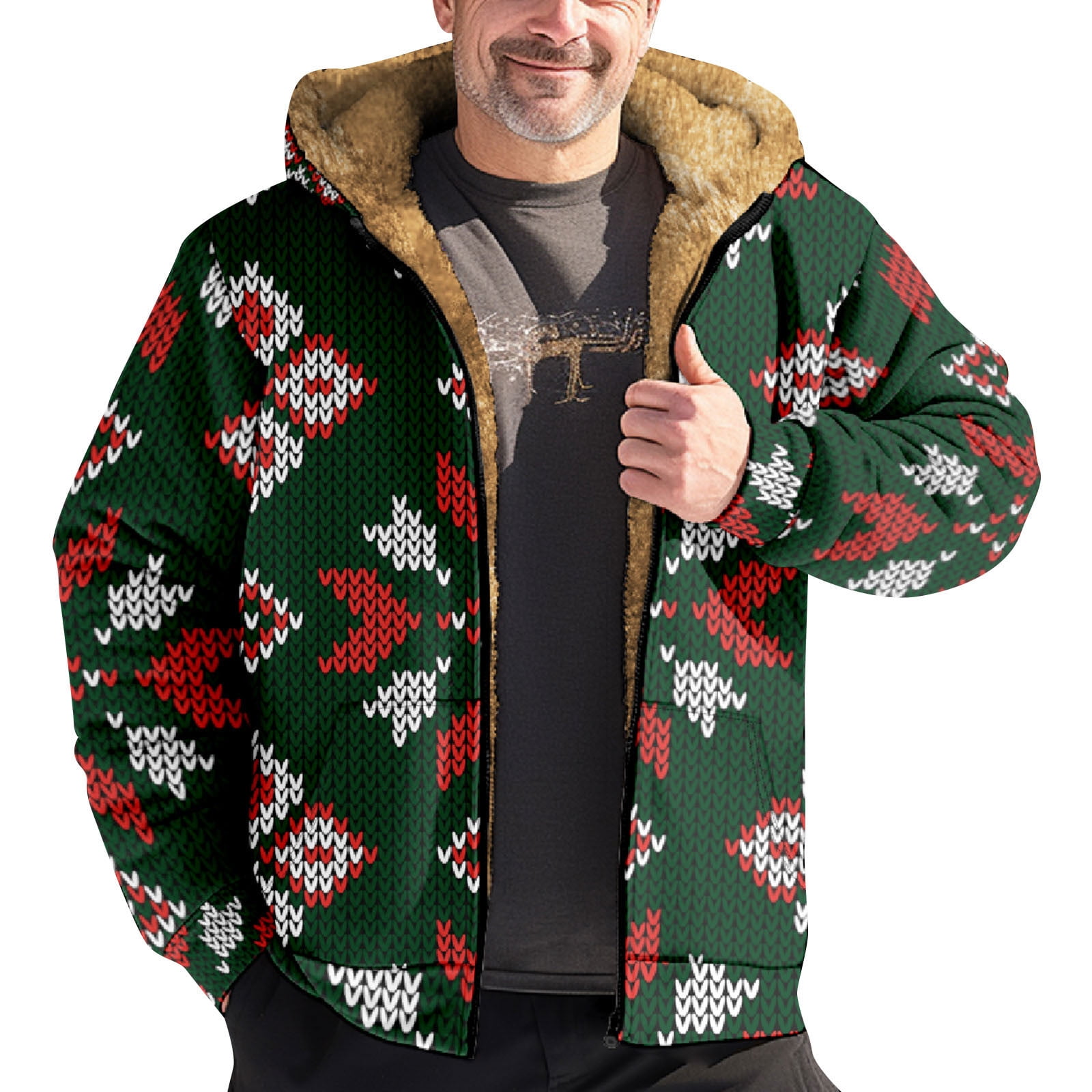 PMUYBHF Men's Winter Jacket Big and Tall Size 7X Mens Autumn and Winter