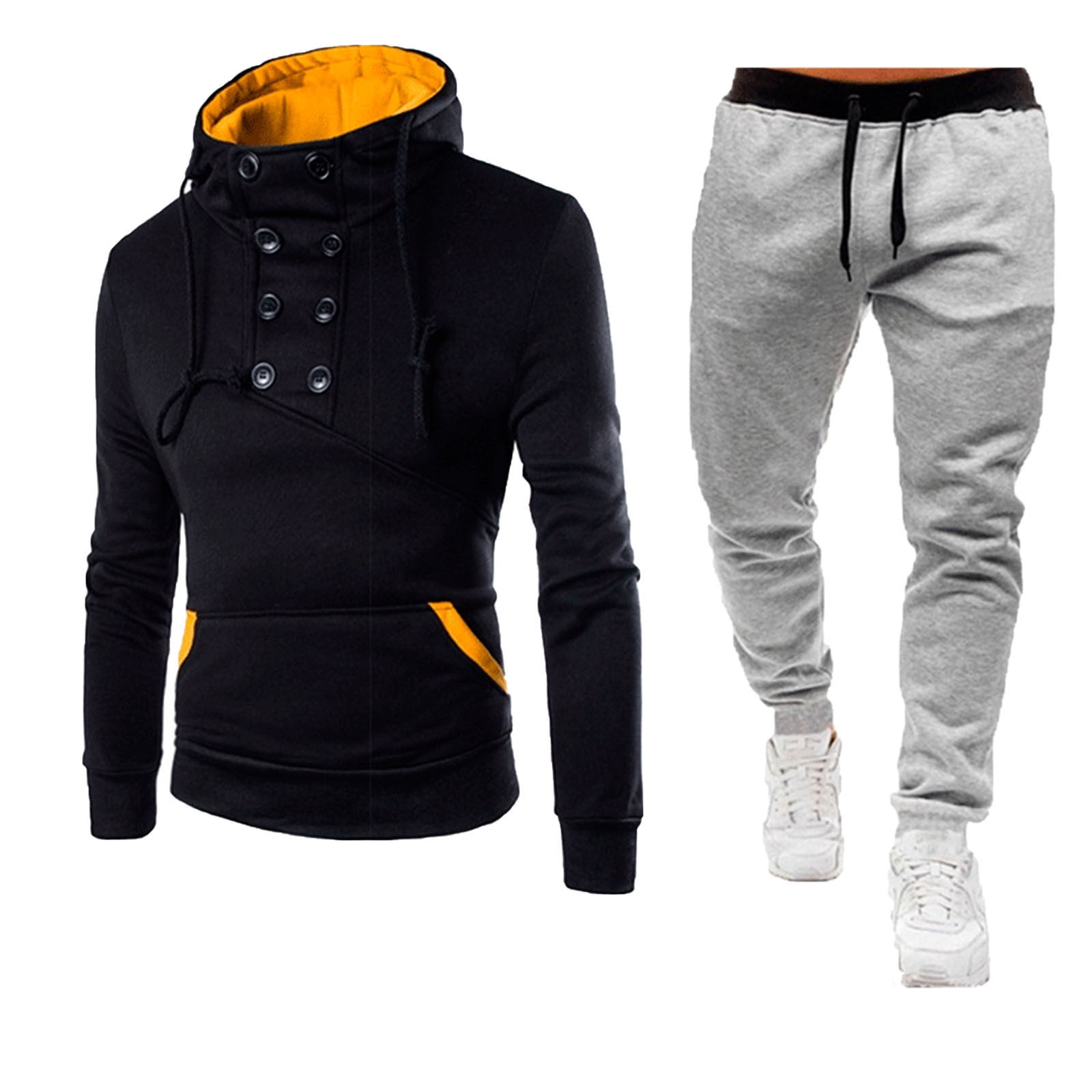 PMUYBHF Mens 70S Outfit forParty 644635305620 Mens Sweatpants Xl Black