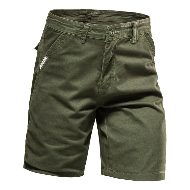 PMUYBHF Mens Cargo Shorts Size 36 Stretch Waist Male Summer Cargo Pants  Solid Color Pocket Tether Plus Size Wash Shorts 31 Mens Jeans Slim Fit
