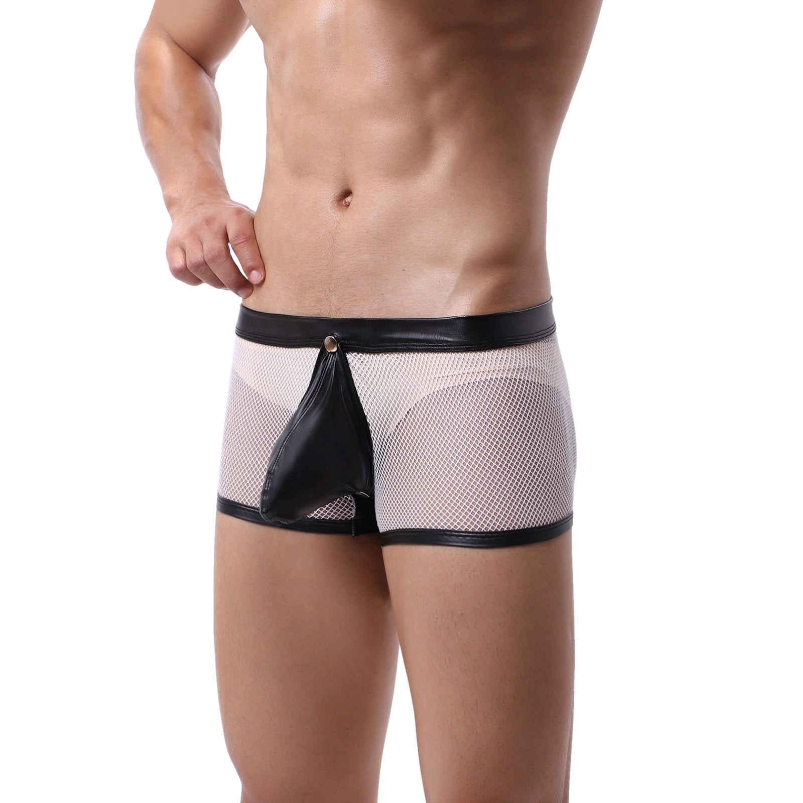 PMUYBHF Mens Long Underwear Pants Male Fashion underpants Knickers Ride