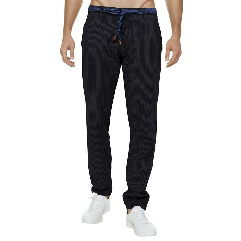 PMUYBHF Mens Sweatpants Tall Length 36 Male All Matching Button Trousers Pattern Color Block Pocket Beach Casual Pants Men Black Jeans Slim Fit