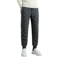 PMUYBHF Mens Sweatpants with Zipper Fly Male Casual Warm Trouser Plush