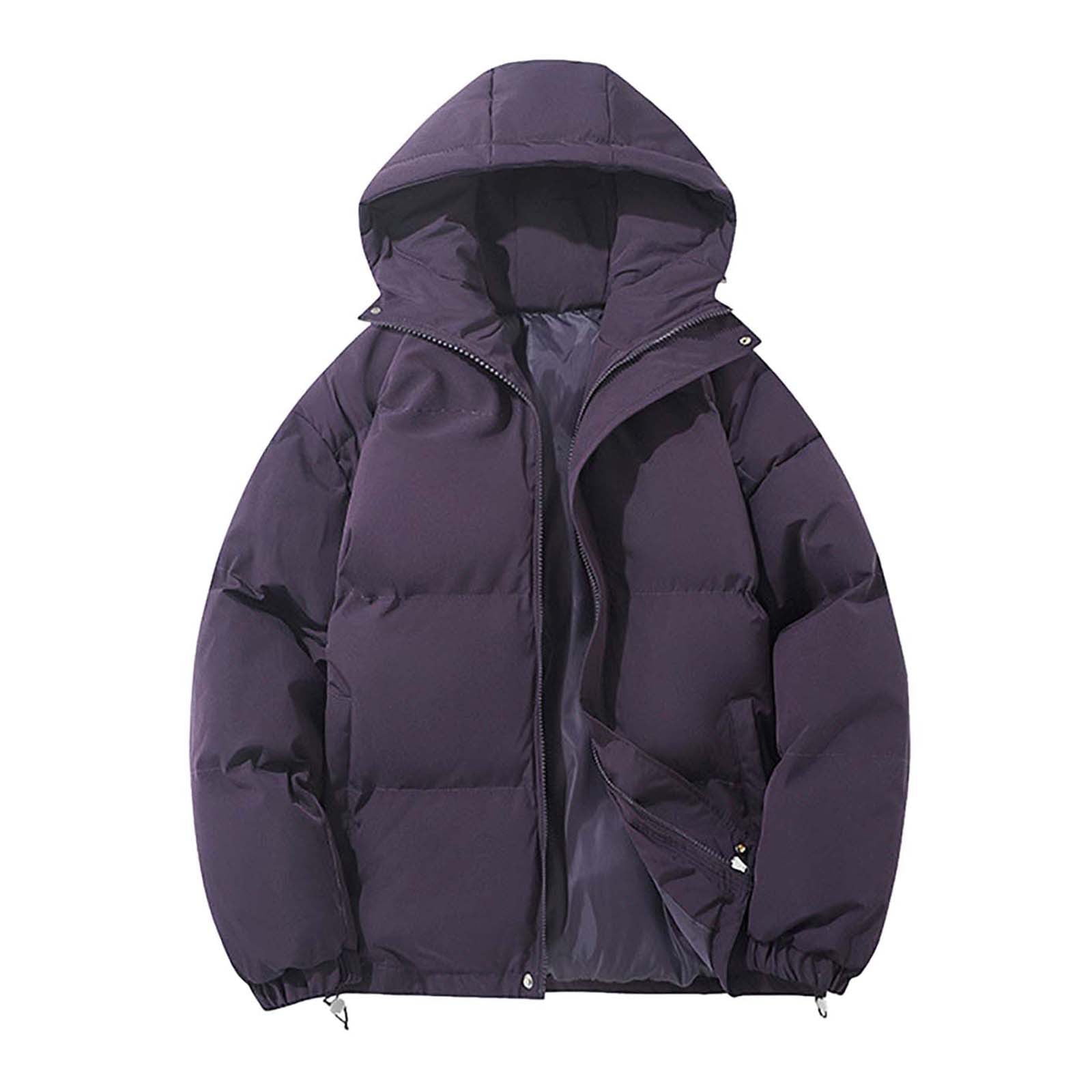 PMUYBHF Mens Winter Coats 3Xlt Mens Outdoor Coat Long Sleeve Turn Down