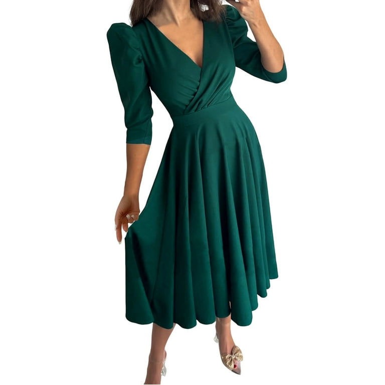 PMUYBHF Plus Size Maxi Dress for Women Petite Length Women's