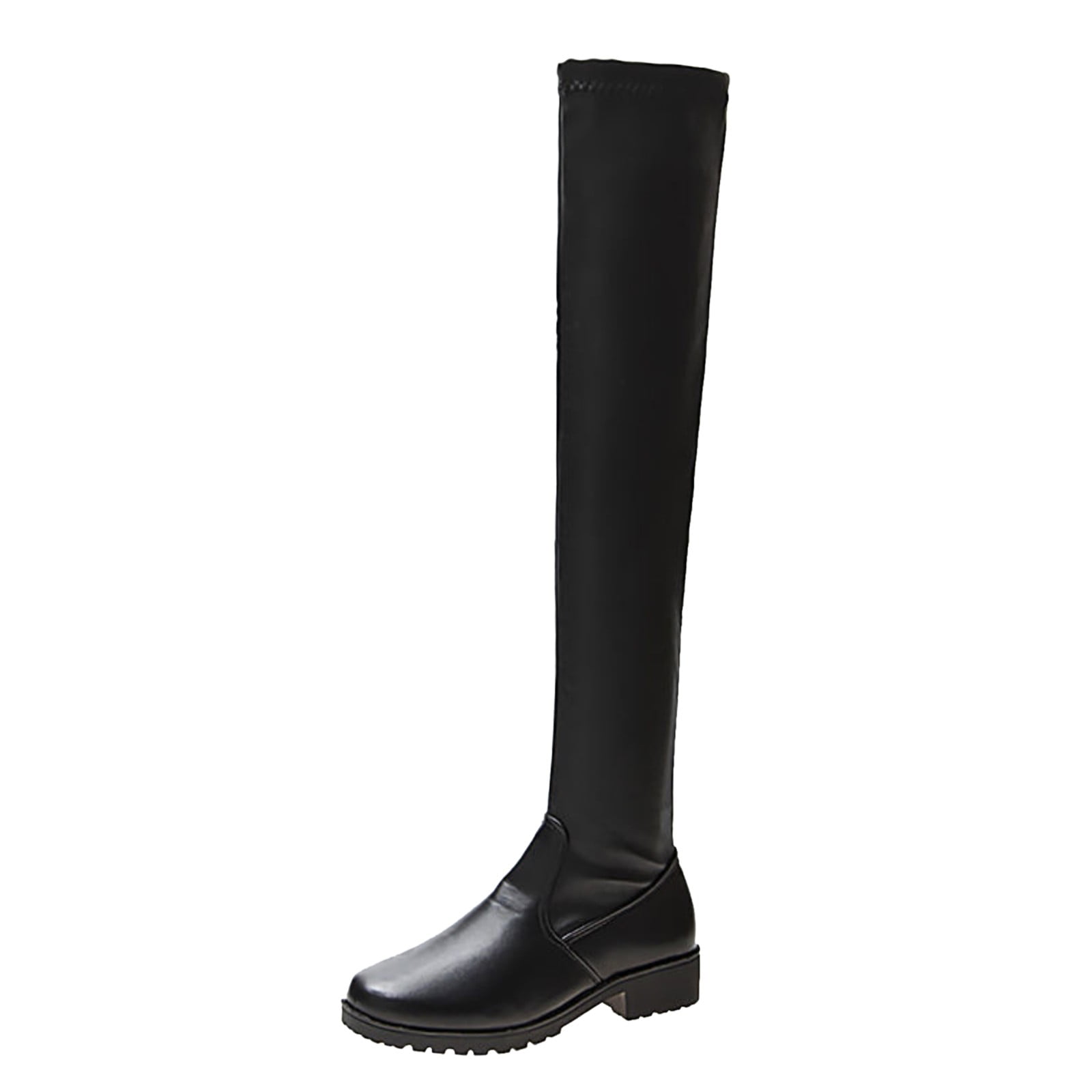 PMUYBHF Square Toe Cowboy Boots for Women Fashion Trending Women Ladies