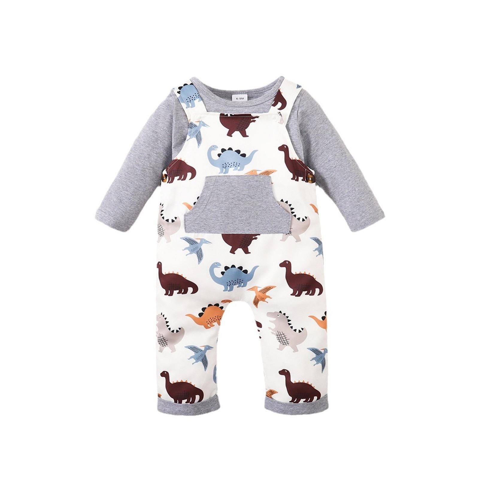 PMUYBHF Toddler Boys Clothes 3T sets Boys' Autumn and Winter Solid