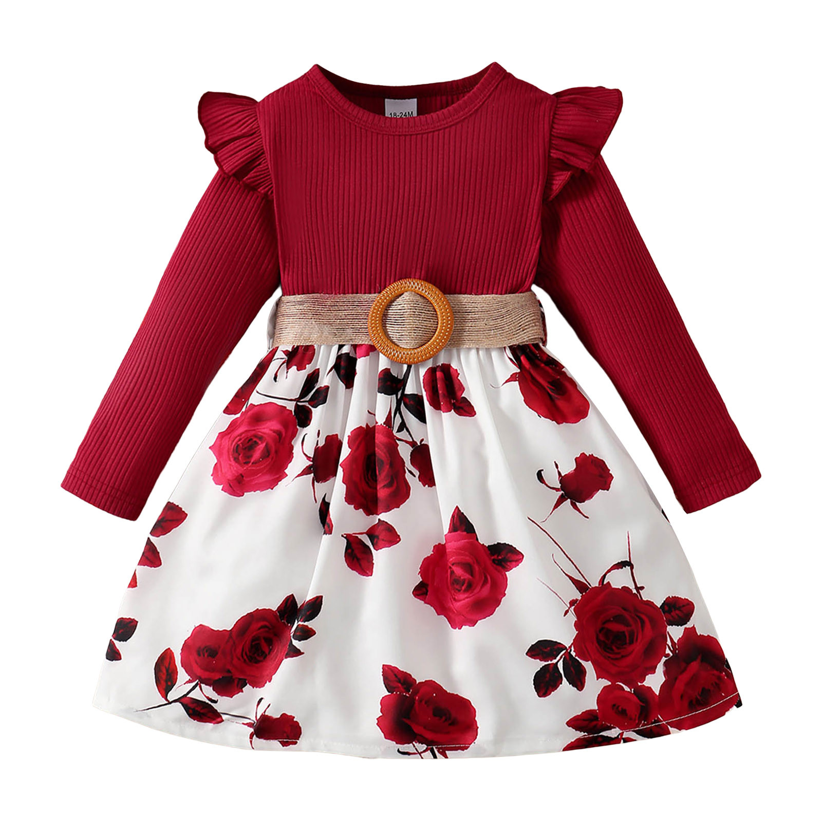 PMUYBHF Toddler Girl 2T Toddler Baby Girls Long Sleeve Floral Prints