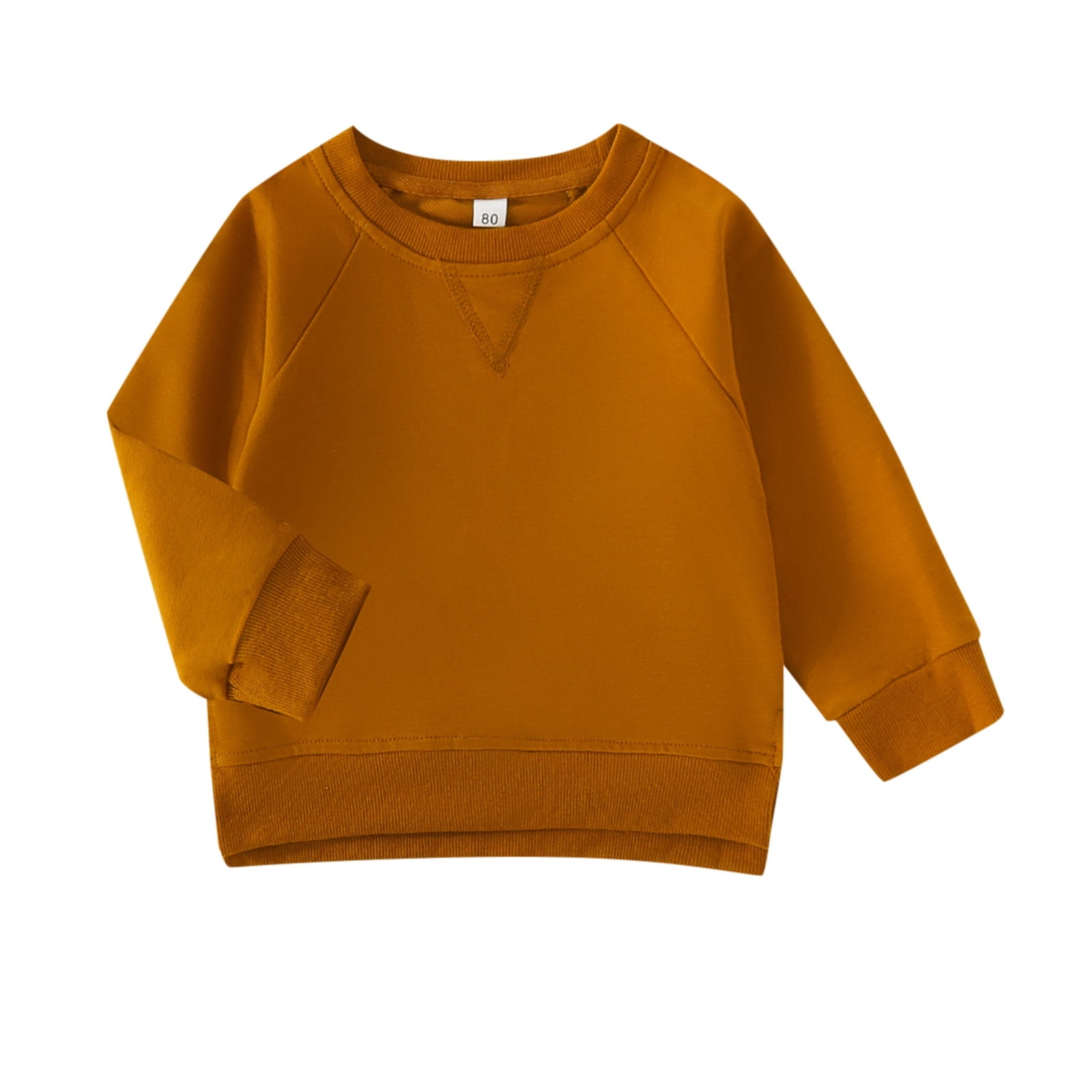 Baby yellow crew clearance neck