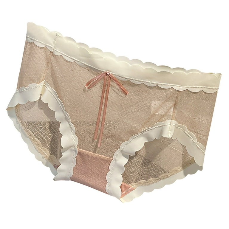 PMUYBHF Ladies Underwear Cotton Briefs Plus Size Custom Letter Low