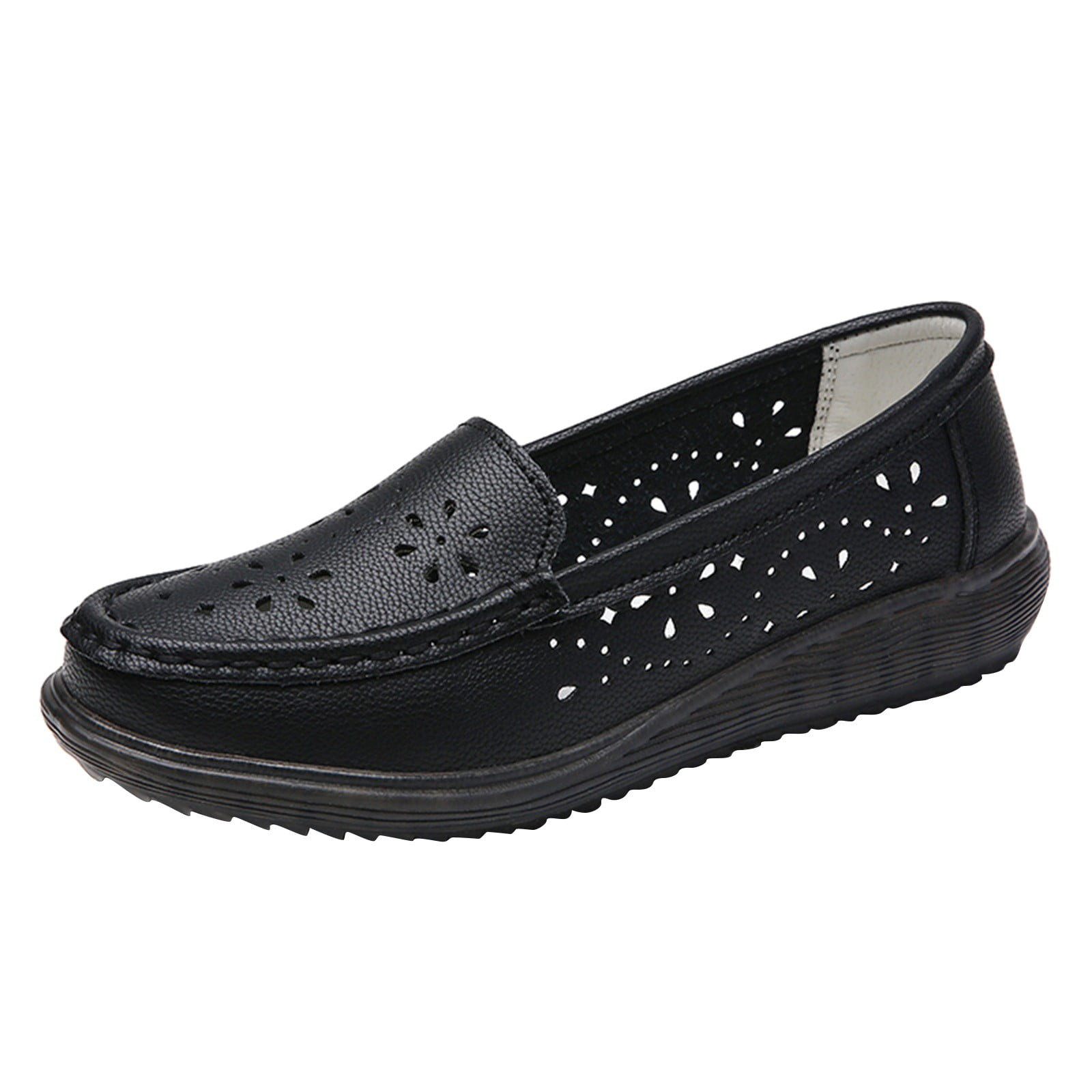 comfortable flat black shoes