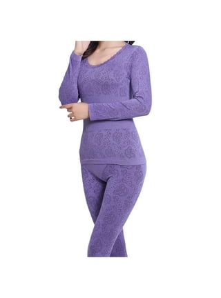 Womens Thermal Underwear in Womens Clothing Purple Walmart