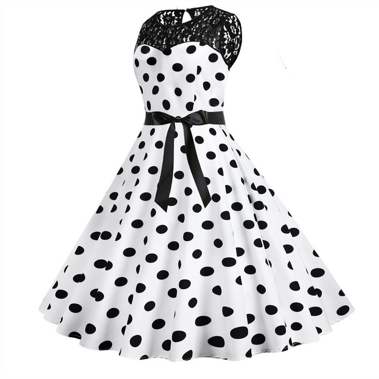 White 1950s hotsell swing dress