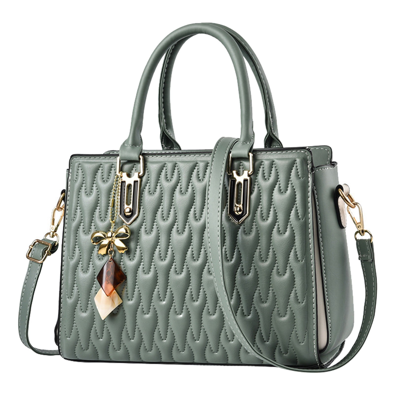 Women Satchel Bags Handle Shoulder Handbags and Purses Pockets Zipper  Leather Crossbody Bags with Mini Coin Purse(Pink) - Walmart.com