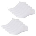 thumbnail image 1 of PMVFHDE 10 Pairs Unisex Summer Breathable Solid Ankle Socks, Casual Daily Wear Socks for Men and Women, Thin Material for Comfort, Great for Sports or Leisure White, 1 of 4