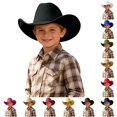 thumbnail image 1 of PMVFHDE Adjustable Western Cowboy Hat For Boys Girls Daily Outdoor Adventures Ages 6-12, 1 of 4