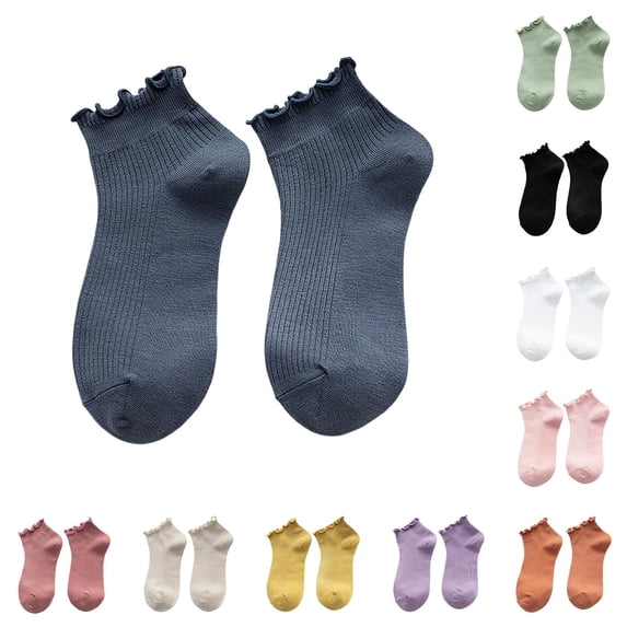 PMVFHDE Ankle Socks Women Ruffle Summer Thin Short Japanese Style Lace ...