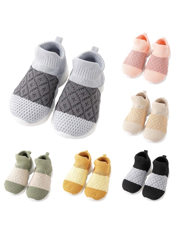 Baby Socks Sneakers First Soft Sole Shoes Breathable Comfortable Toddler Walking Sock for Boys Girls Daily Casual Wear
