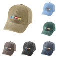 PMVFHDE Baseball Cap Adorable Train Embroidered Kids Washed Adjustable ...