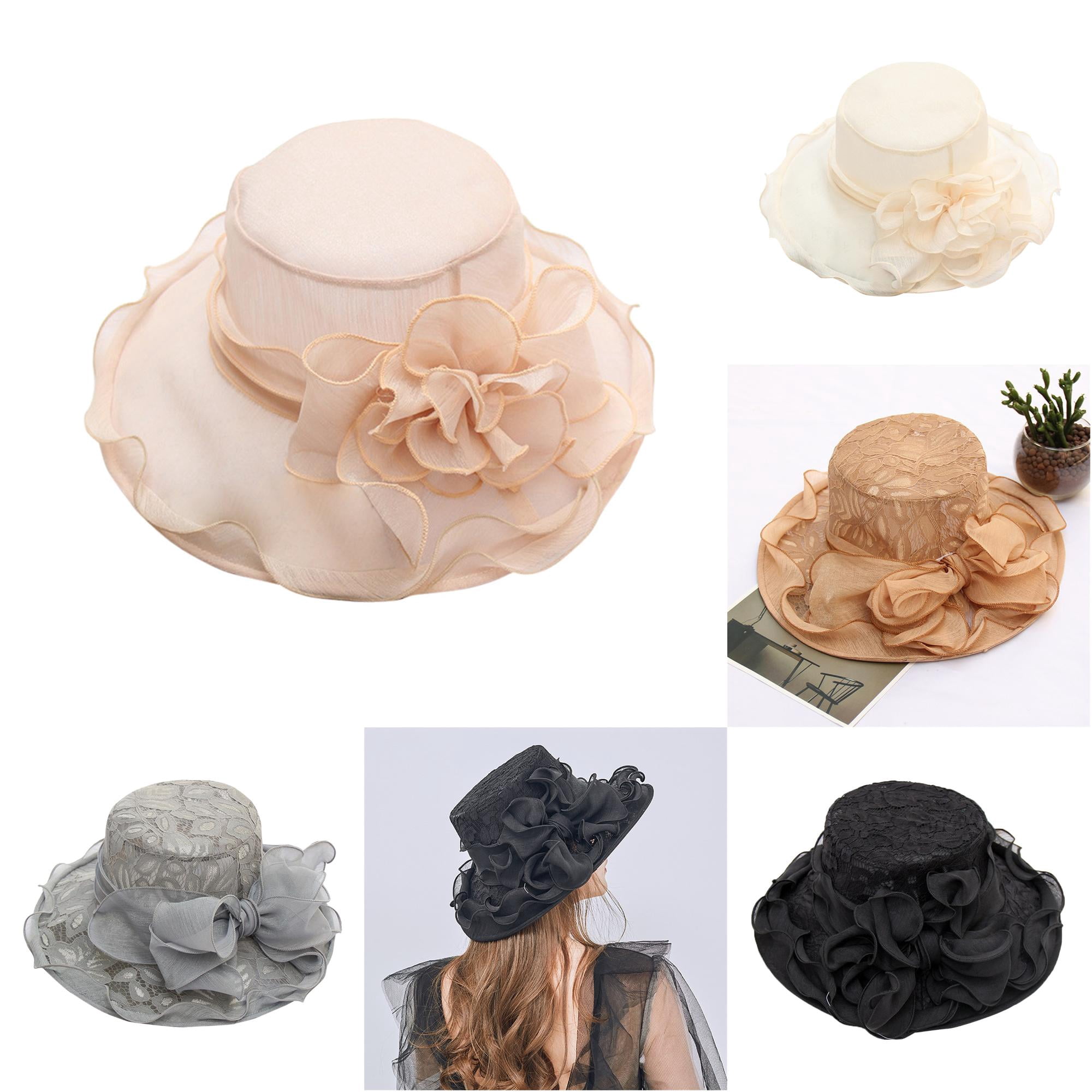 Scrub Garb PMVFHDE Baseball Cap Fancy Ladies Wedding Wide Brim Party Fascinator ...