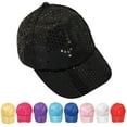 thumbnail image 1 of PMVFHDE Baseball Hat Summer Breathable Sequin Sun Protection Fashion Baseball Caps, 1 of 4