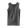 thumbnail image 1 of PMVFHDE Casual Loose Fit Camisole Top for Home Sleepwear—Stretchable Layering Tank with Ruffle Design for Comfortable Everyday Wear, 1 of 3
