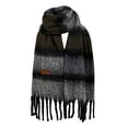 thumbnail image 1 of PMVFHDE Classic Plaid Scattern Winter Warm Thick Wool Wrap Shawl Fashion Versatile Accessory for Women Black, 1 of 4