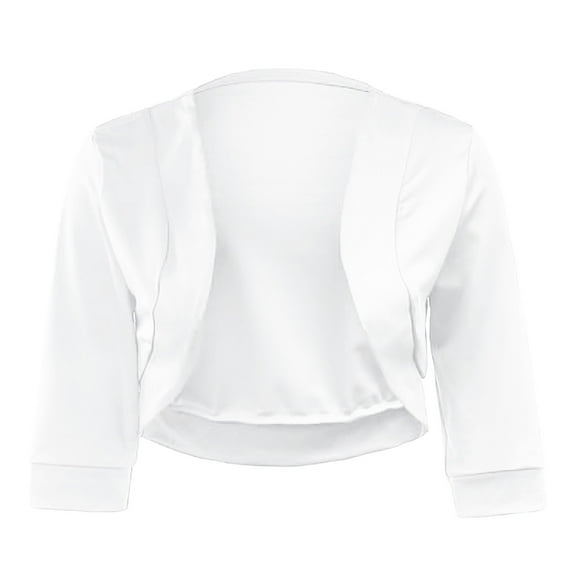 PMVFHDE Coats for Women Summer Solid Color Short Length Loose Mid Sleeve Casual Versatile Cardigan Top White,XXXL