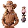thumbnail image 1 of PMVFHDE Cute Farmhouse Style Jazz Cowboy Hat For Boys Girls Daily Wear, 1 of 4