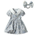 PMVFHDE Dresses for Girls Kids Toddler Baby Girls Spring Summer Print ...